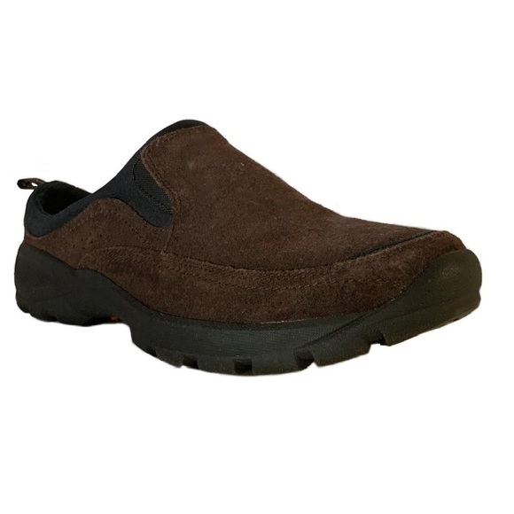 Lands End Men's All Weather Slip On Moccasin Brown Suede Size 8 - Picture 5 of 5